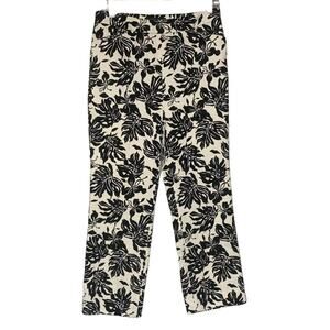 Lafayette 148 NY floral capri pants size 8